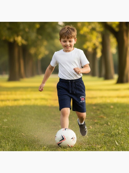 Lee Cooper - Bermuda enfant avec logo et cordon - Kiabi