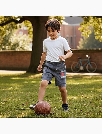 Lee Cooper - Bermuda enfant avec logo et cordon