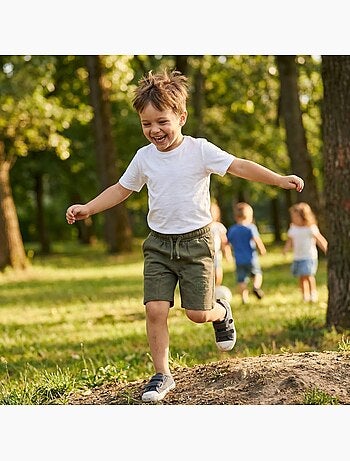 Lee Cooper - Bermuda enfant avec logo et cordon