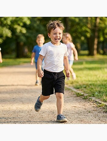 Lee Cooper - Bermuda enfant avec logo et cordon