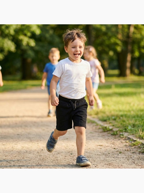 Lee Cooper - Bermuda enfant avec logo et cordon - Kiabi