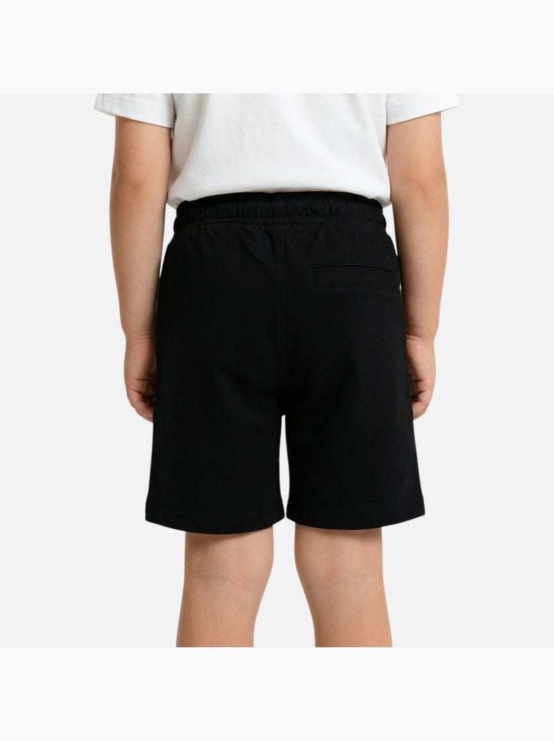 Lee Cooper - Bermuda enfant avec logo et cordon Noir - Kiabi