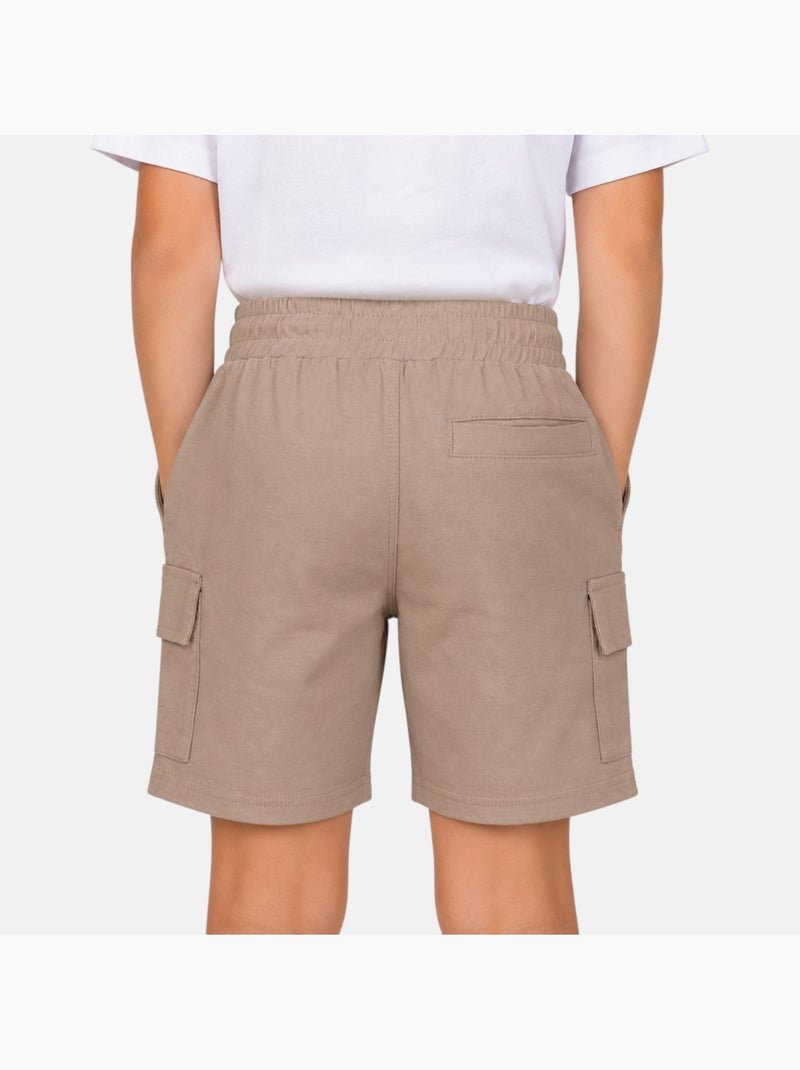 Lee Cooper - Bermuda enfant garçon avec poches Beige - Kiabi