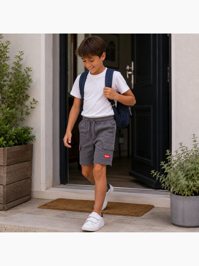 Lee Cooper - Bermuda enfant garçon avec poches Gris - Kiabi