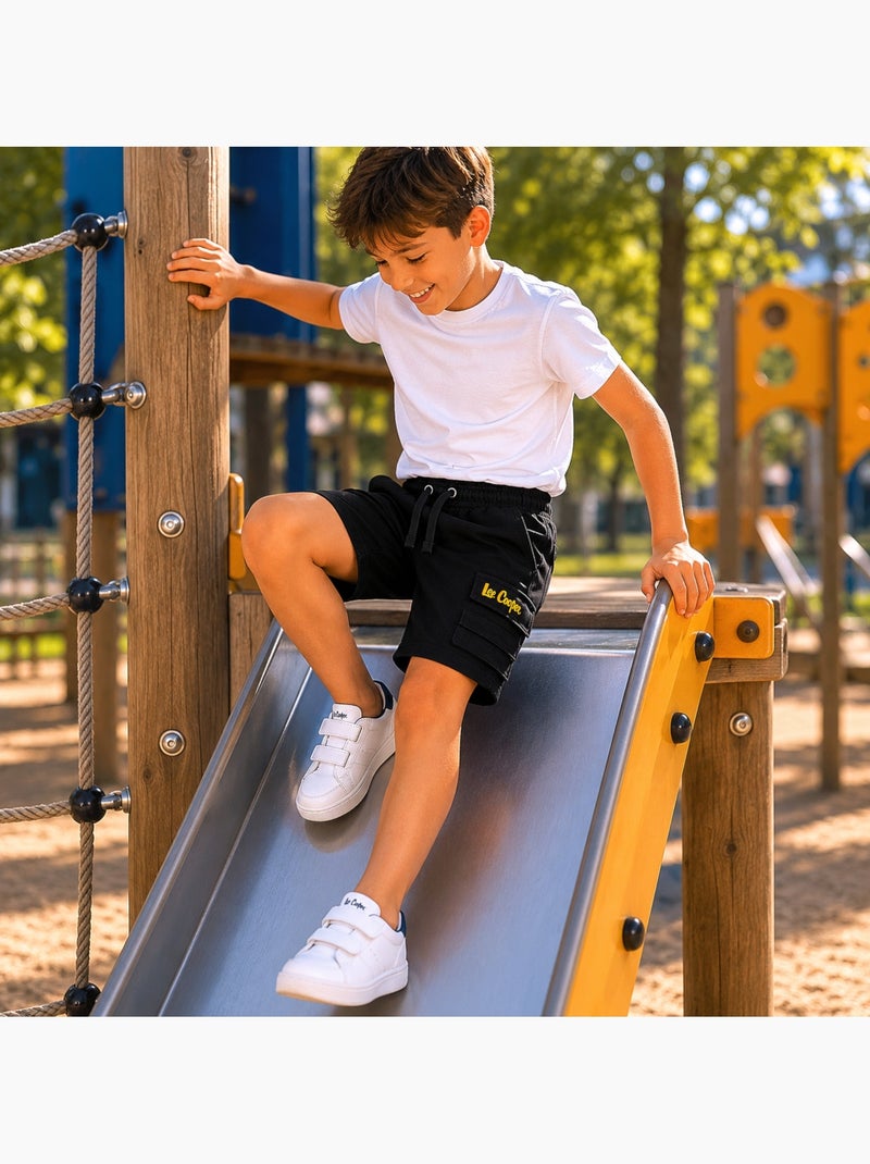 Lee Cooper - Bermuda enfant garçon avec poches Noir - Kiabi