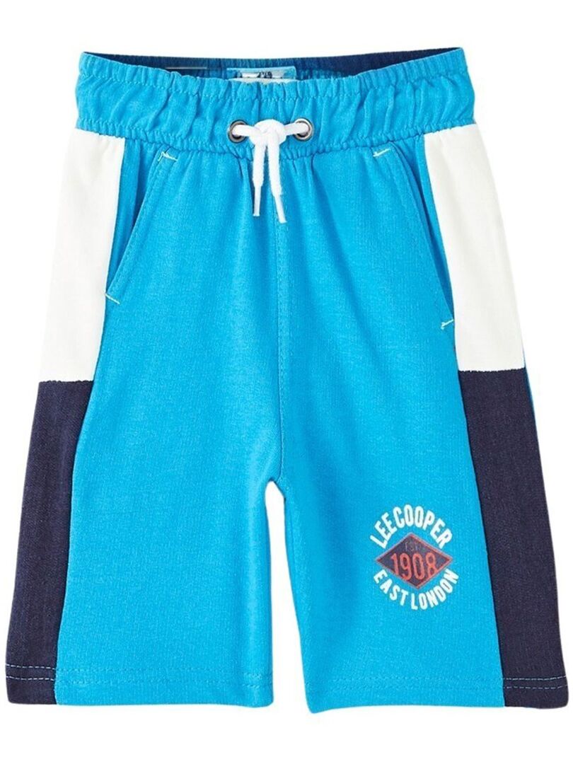 Bermuda Garçon Lee Cooper - 100% Coton, Coupe Normale, Lavable Machine, Style Décontracté été