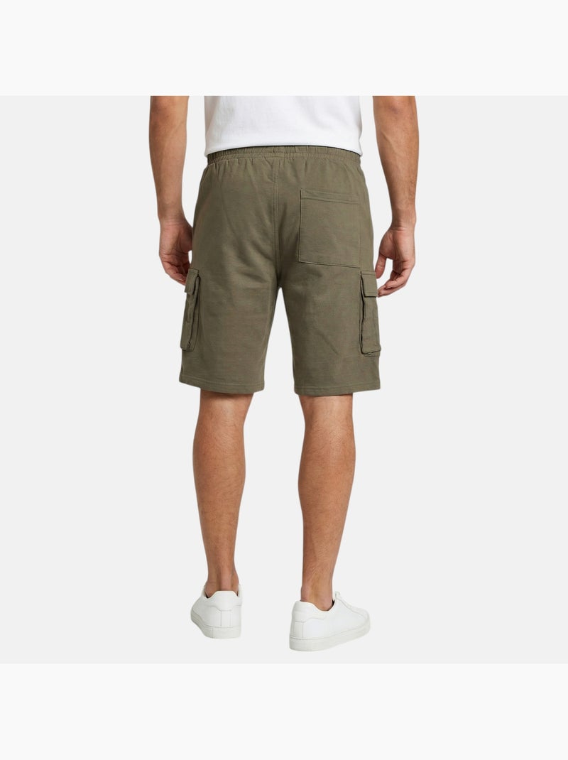 Lee Cooper - Bermuda homme avec poches latérales Kaki - Kiabi