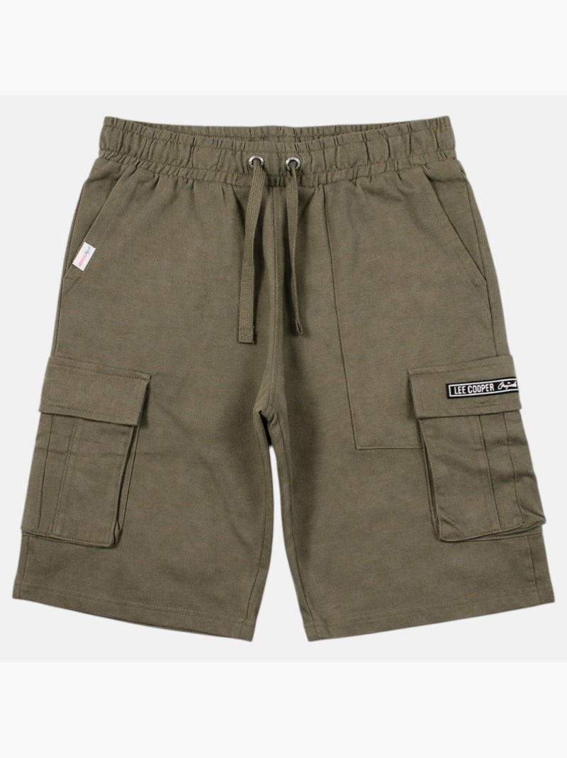 Lee Cooper - Bermuda homme avec poches latérales Kaki - Kiabi