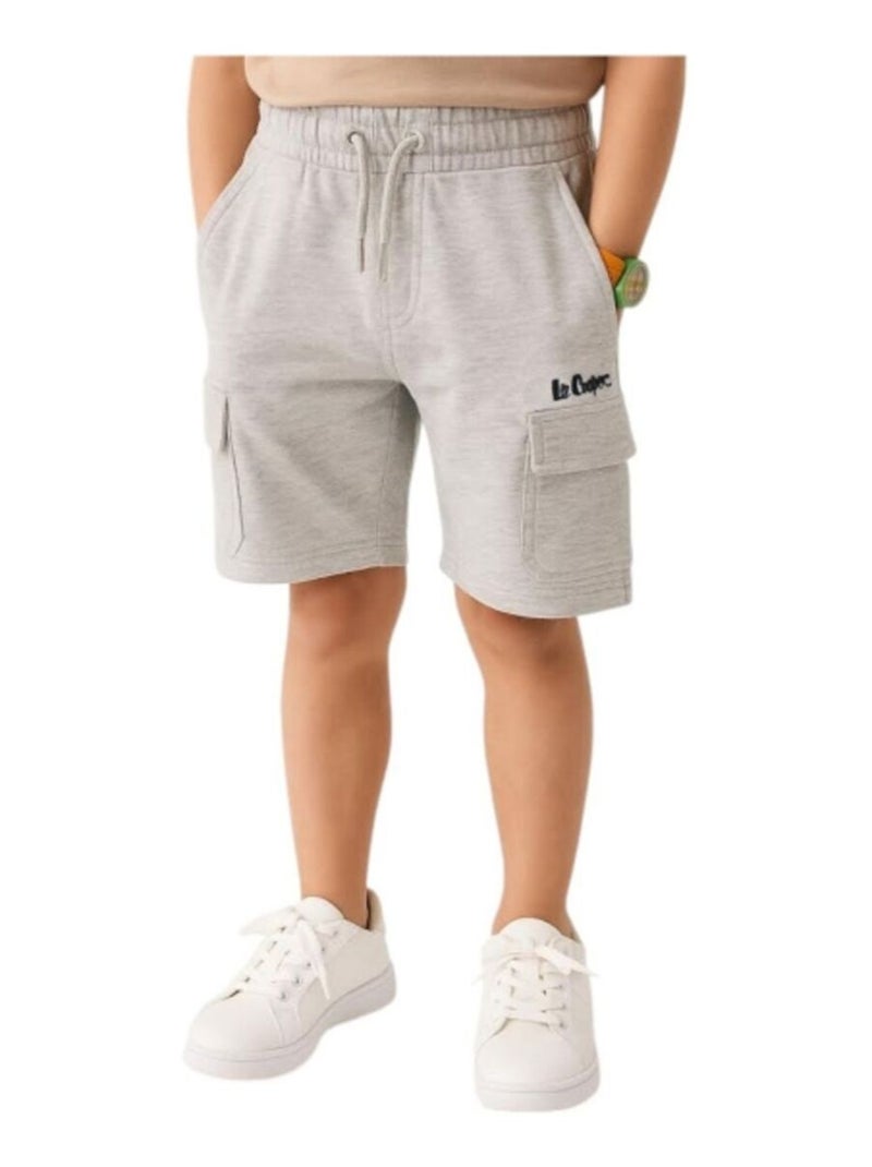 Lee Cooper - Bermuda imprimé Lee Cooper en coton Gris - Kiabi