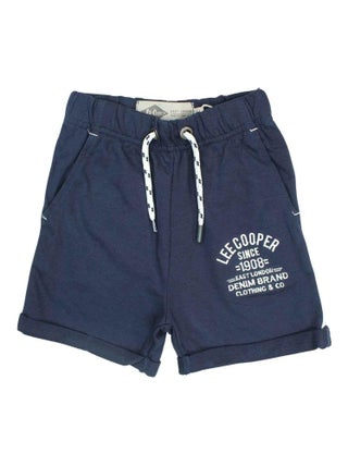 Lee Cooper - Bermuda imprimé logo en coton