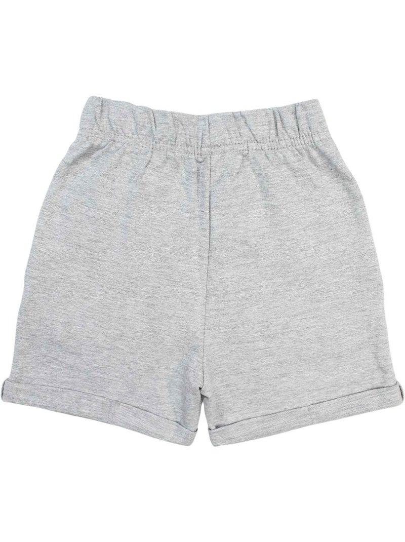 Lee Cooper - Bermuda imprimé logo en coton Gris - Kiabi