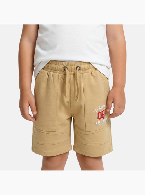 Lee cooper - bermuda molletonné à cordon et logo imprimé, coupe droite - Kiabi Lee cooper - bermuda molletonné à cordon et logo imprimé, coupe droite - Kiabi