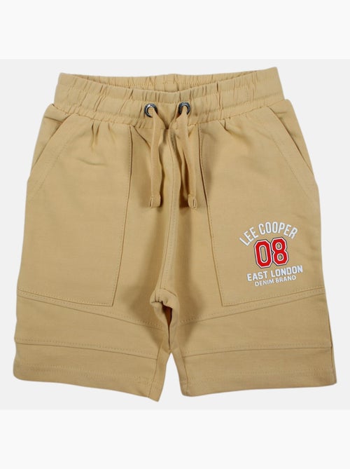 Lee cooper - bermuda molletonné à cordon et logo imprimé, coupe droite - Kiabi Lee cooper - bermuda molletonné à cordon et logo imprimé, coupe droite - Kiabi