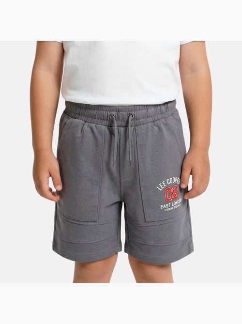 Lee cooper - bermuda molletonné à cordon et logo imprimé, coupe droite - Kiabi Lee cooper - bermuda molletonné à cordon et logo imprimé, coupe droite - Kiabi