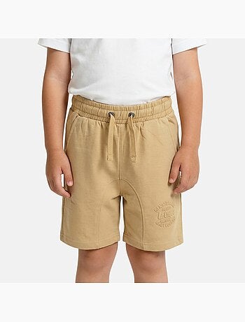 Lee cooper - bermuda molletonné taille à cordon, logo imprimé