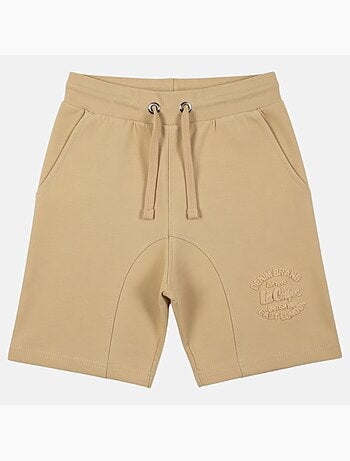 Lee cooper - bermuda molletonné taille à cordon, logo imprimé