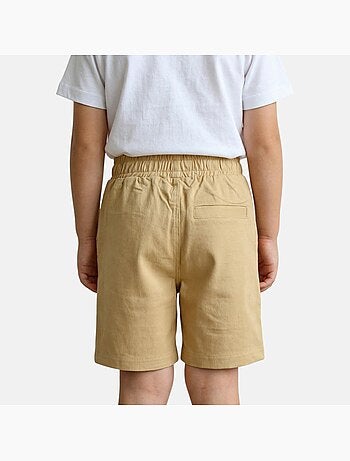 Lee cooper - bermuda molletonné taille à cordon, logo imprimé