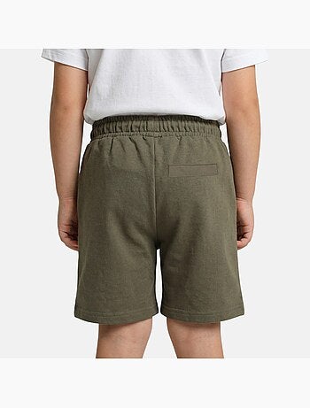 Lee cooper - bermuda molletonné taille à cordon, logo imprimé