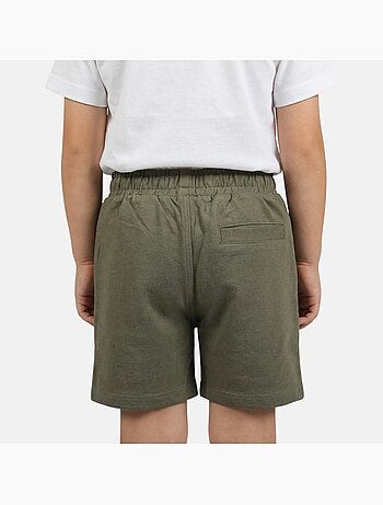 Lee cooper - bermuda molletonné taille à cordon, logo imprimé