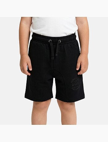 Lee cooper - bermuda molletonné taille à cordon, logo imprimé