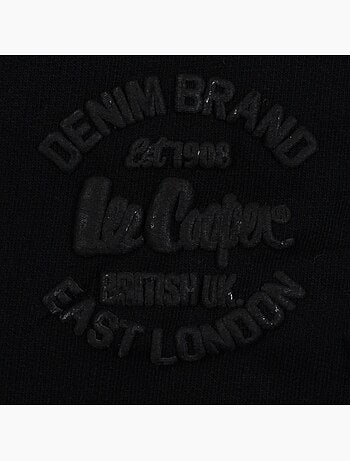 Lee cooper - bermuda molletonné taille à cordon, logo imprimé