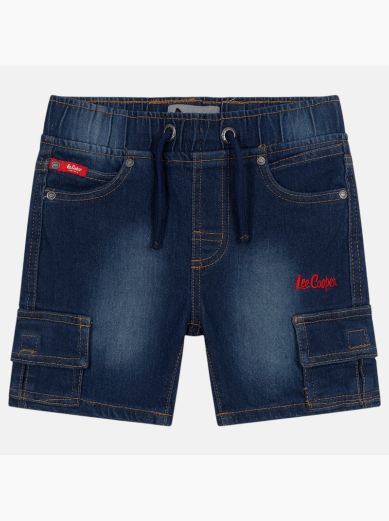 Lee cooper - bermuda taille élastique garçon Bleu - Kiabi