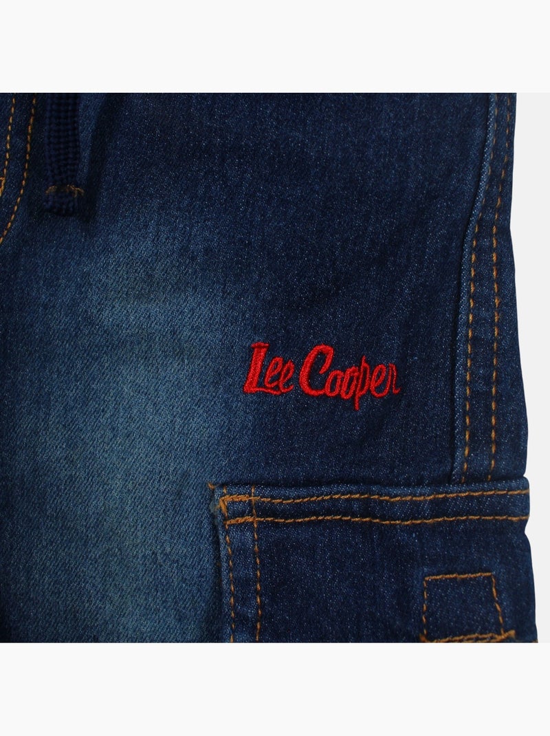 Lee cooper - bermuda taille élastique garçon Bleu - Kiabi
