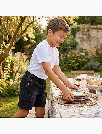 Lee cooper - bermuda taille élastique garçon