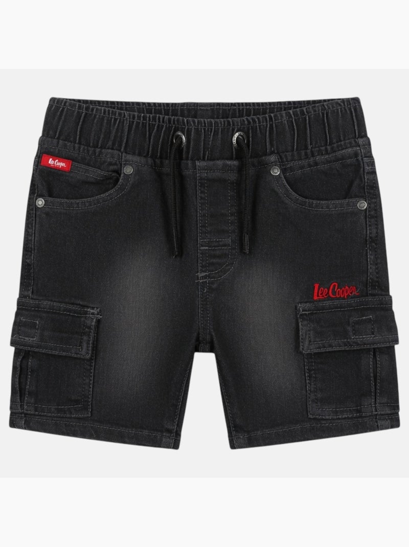 Lee cooper - bermuda taille élastique garçon Gris - Kiabi