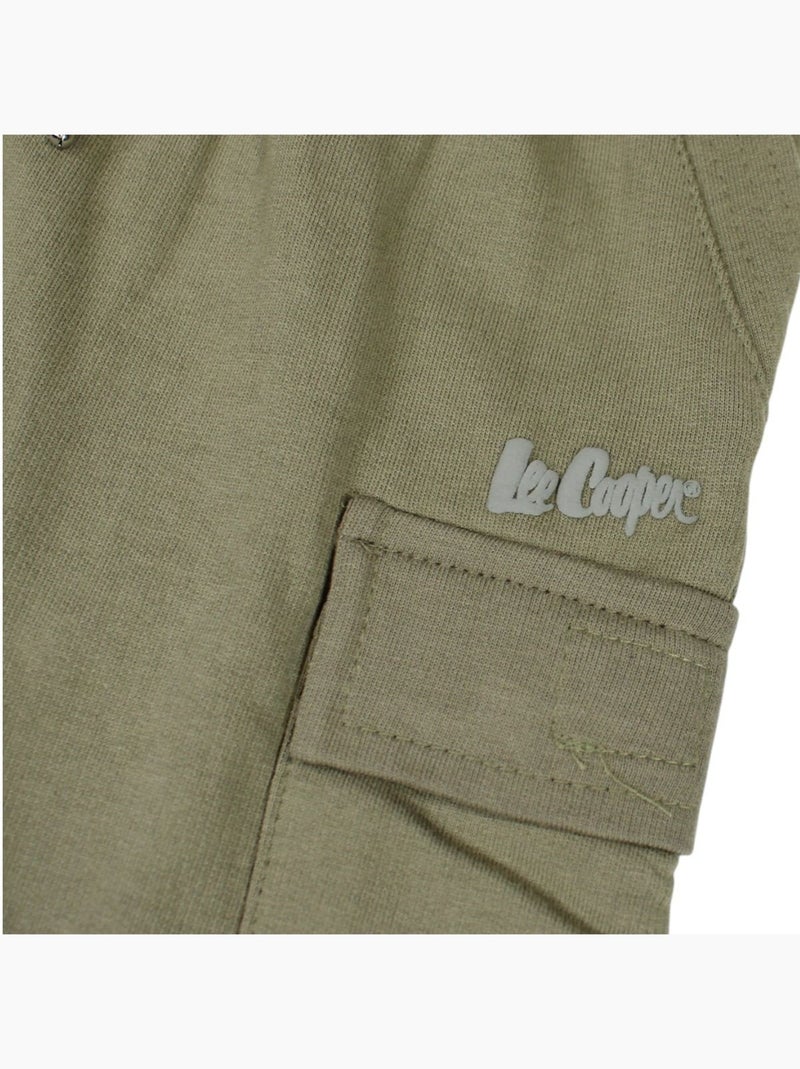 Lee Cooper - Bermuda terry cargo Garcon Lee Cooper Kaki - Kiabi