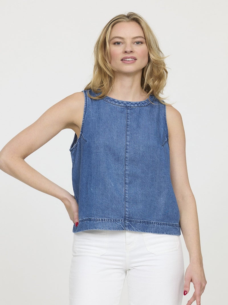 Lee Cooper - Blouse AJUN Medium Blue Bleu - Kiabi