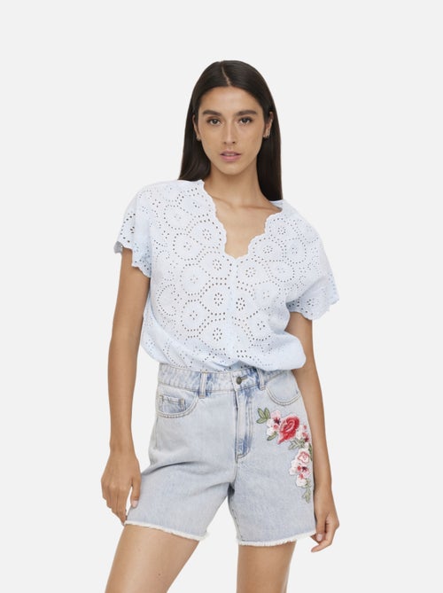 Lee Cooper - Blouse MAXINE Blue Grey - Kiabi