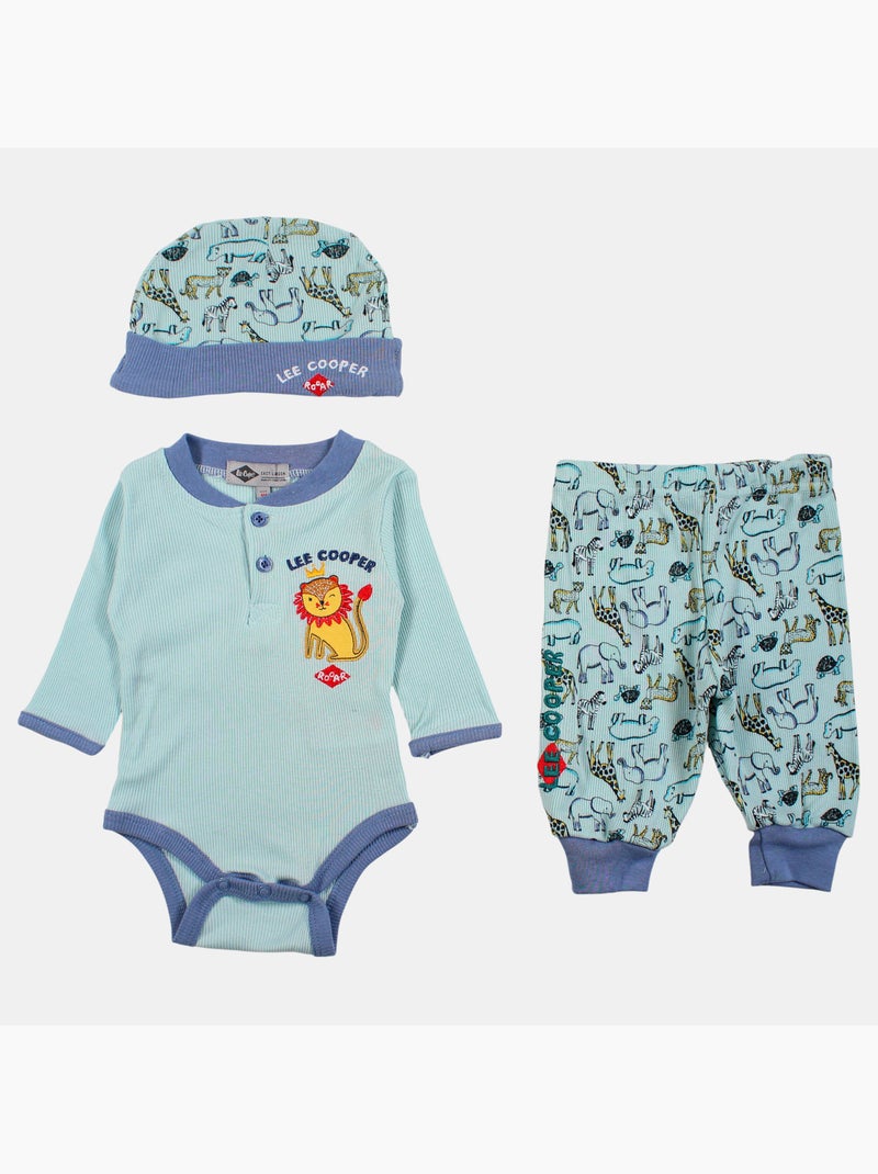 Lee Cooper - Body avec legging et bonnet assorti Bleu - Kiabi