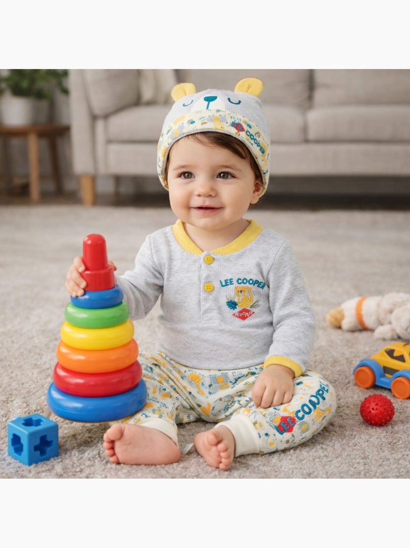 Lee Cooper - Body avec legging et bonnet assorti Gris - Kiabi