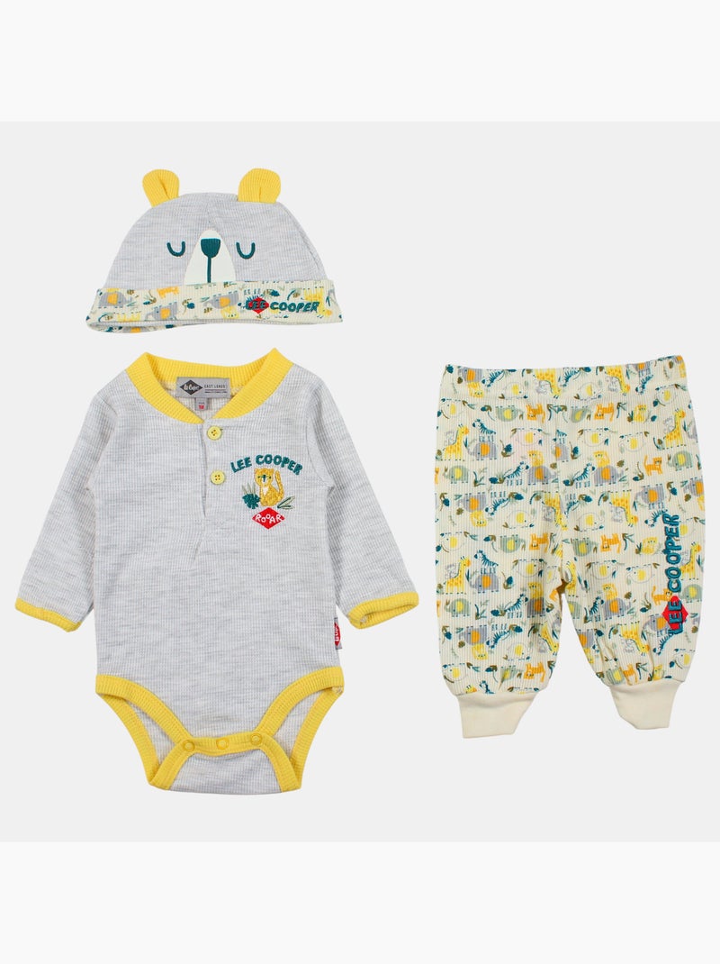 Lee Cooper - Body avec legging et bonnet assorti Gris - Kiabi