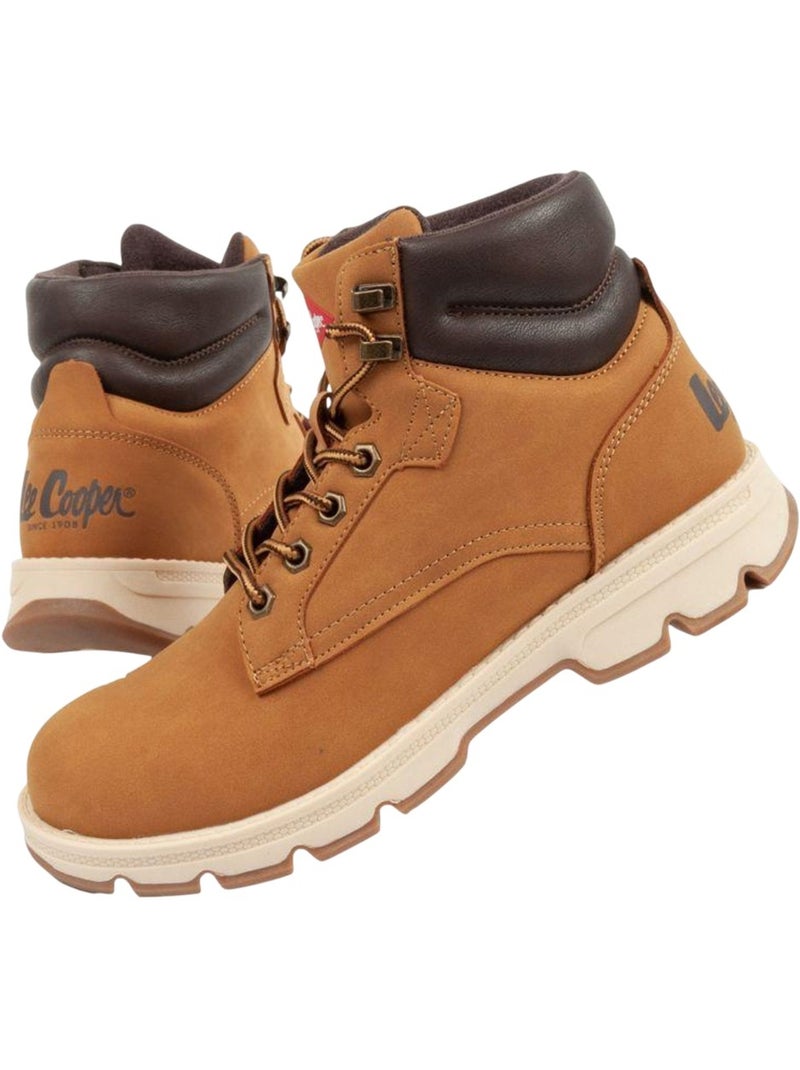 Lee Cooper - Bottines motif/style logo Marron - Kiabi