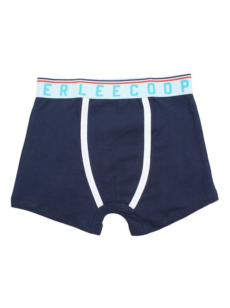Lee Cooper - Boxer imprimé Lee Cooper en coton Bleu marine - Kiabi