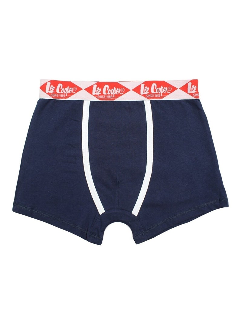 Lee Cooper - Boxer imprimé Lee Cooper en coton Bleu marine - Kiabi