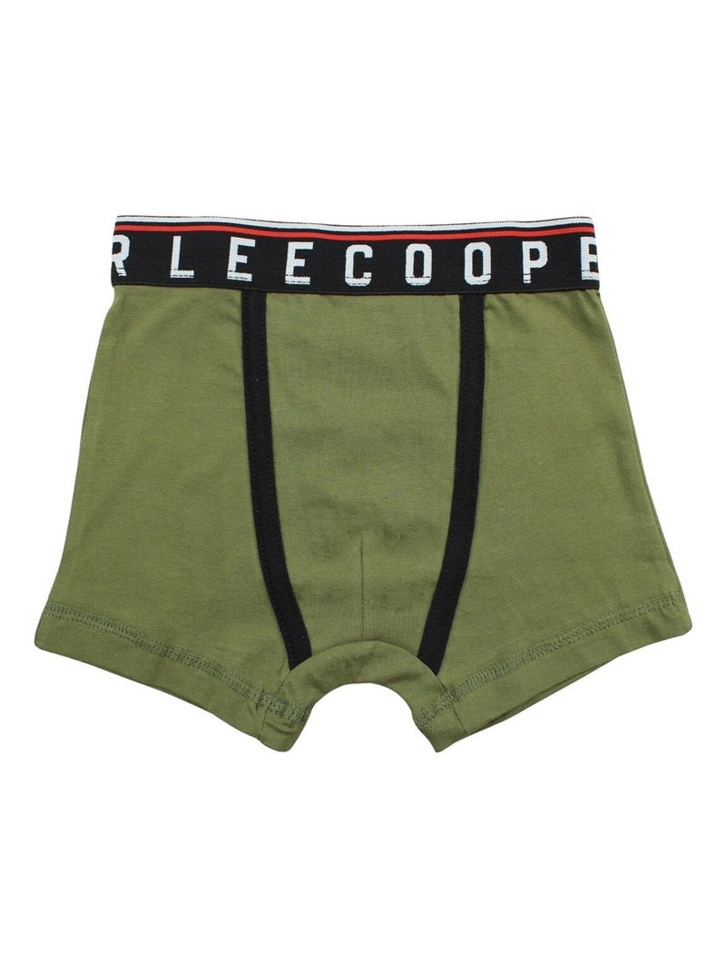 Lee Cooper - Boxer imprimé Lee Cooper en coton Kaki - Kiabi