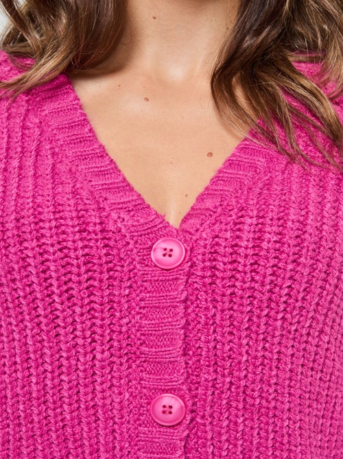 Lee Cooper - Cardigan Cadola Fushia - Kiabi