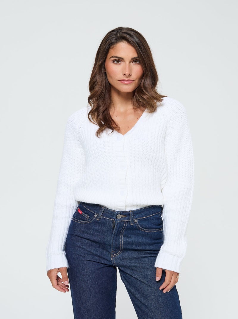 Lee Cooper - Cardigan Cadola Ivory Ivoire - Kiabi