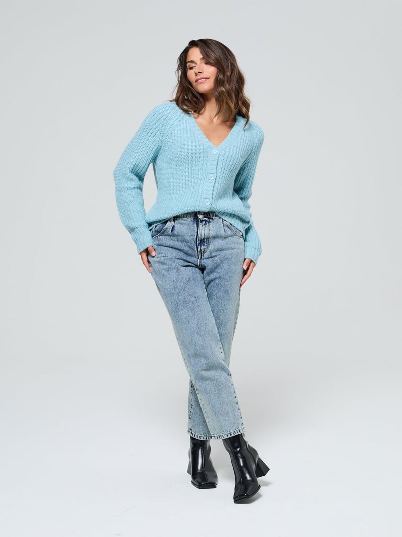 Lee Cooper - Cardigan Cadola Sky Blue Bleu ciel - Kiabi