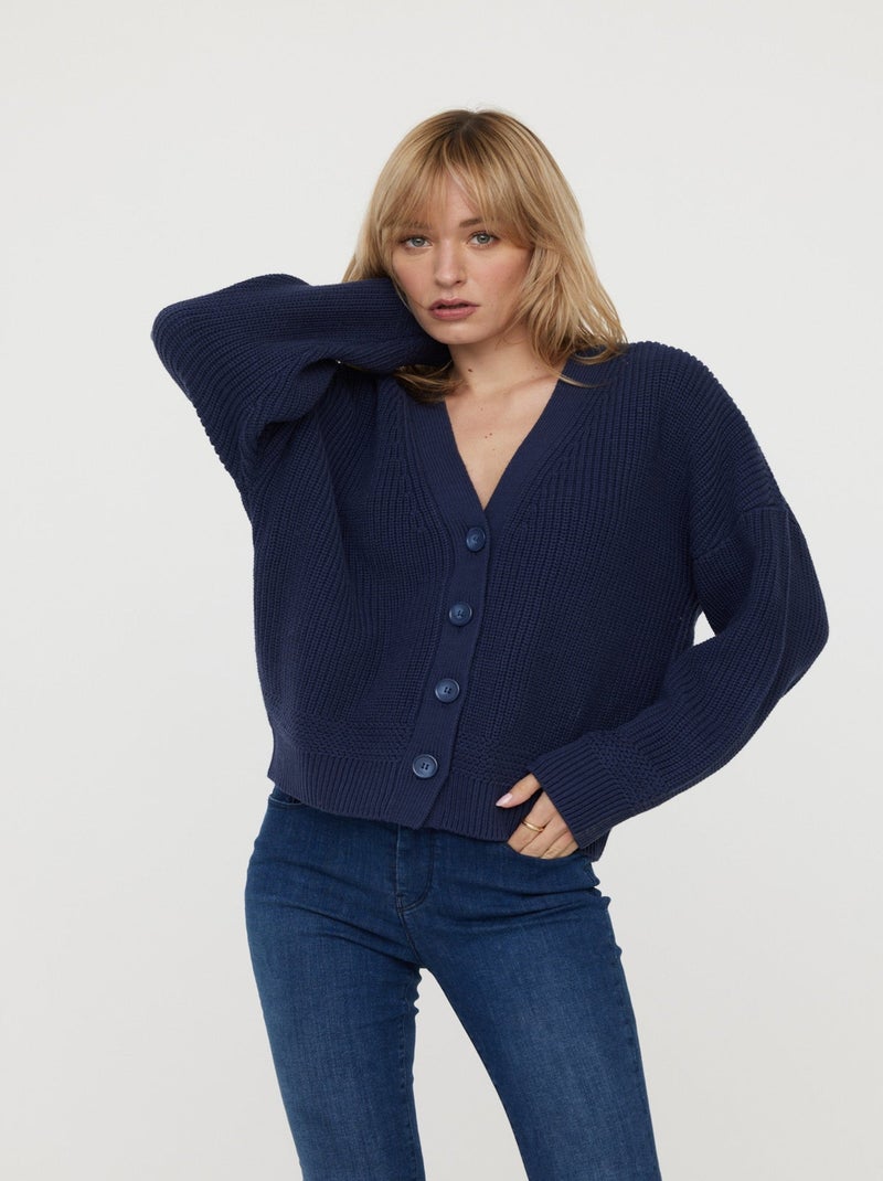 Lee Cooper - Cardigan Clueda Navy Bleu - Kiabi