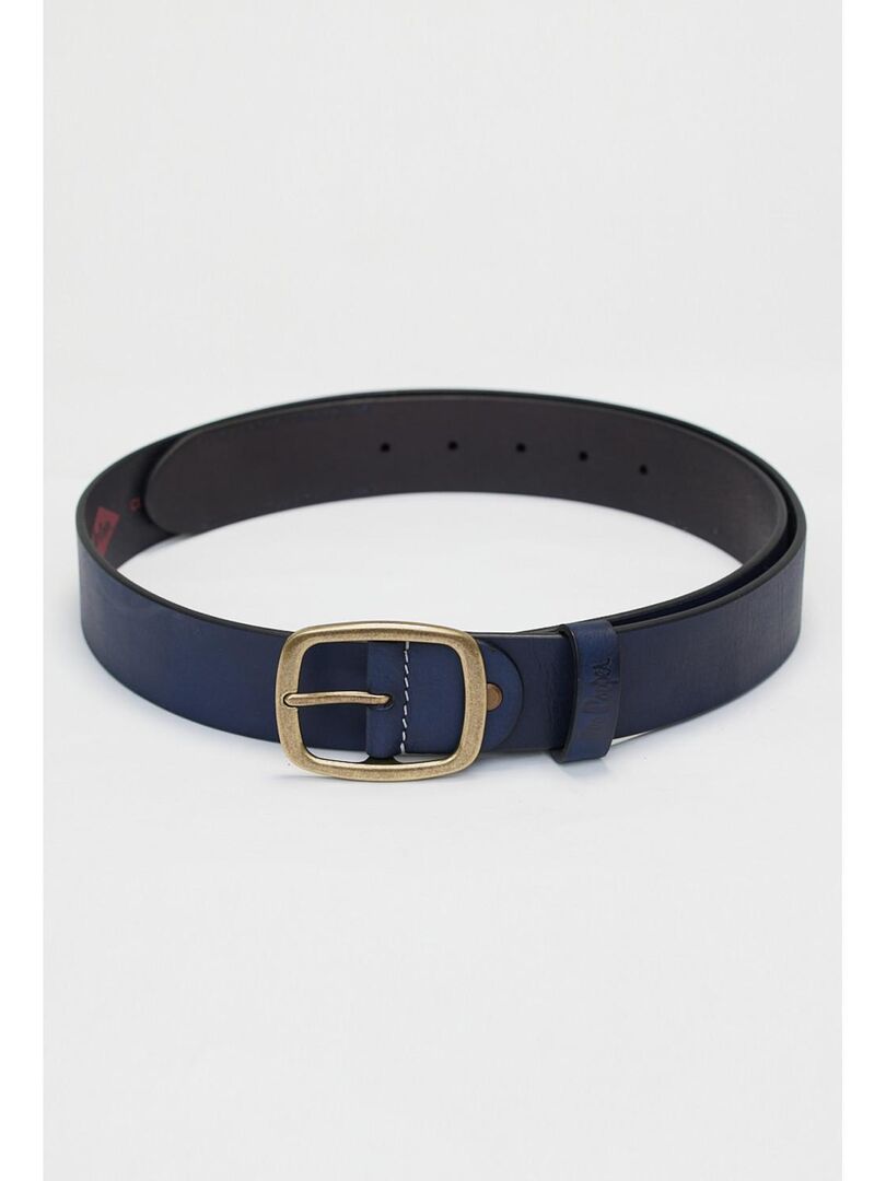 Lee Cooper Ceinture cuir SERGIO Bleu marine Kiabi 45.00