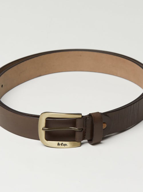 Lee Cooper - Ceinture SOUMIA Chocolat - Kiabi