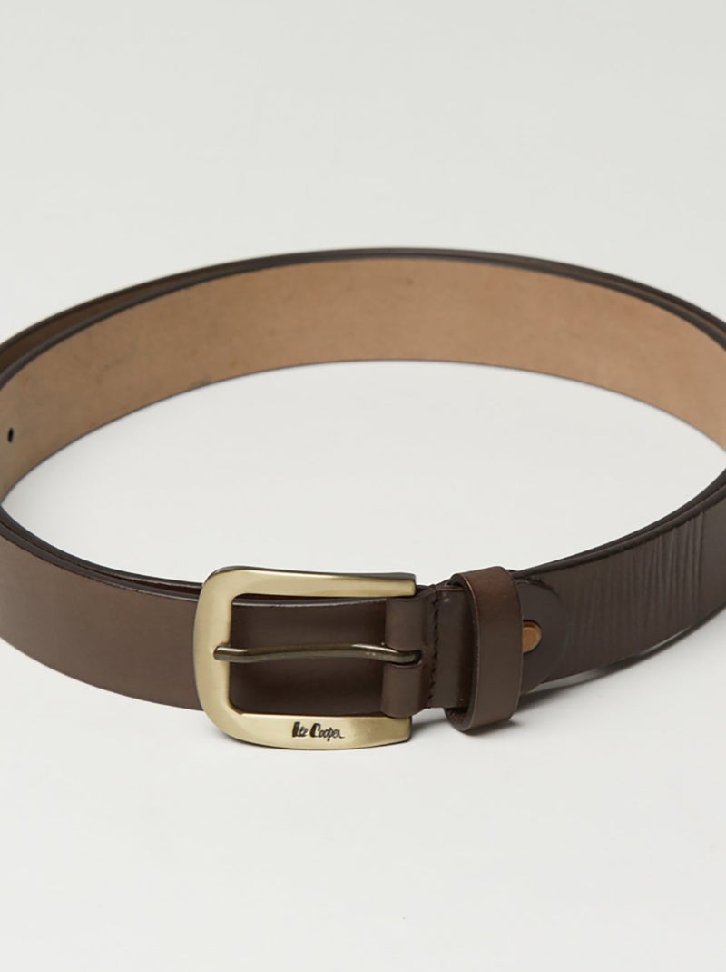 Lee Cooper - Ceinture SOUMIA Chocolat Marron - Kiabi
