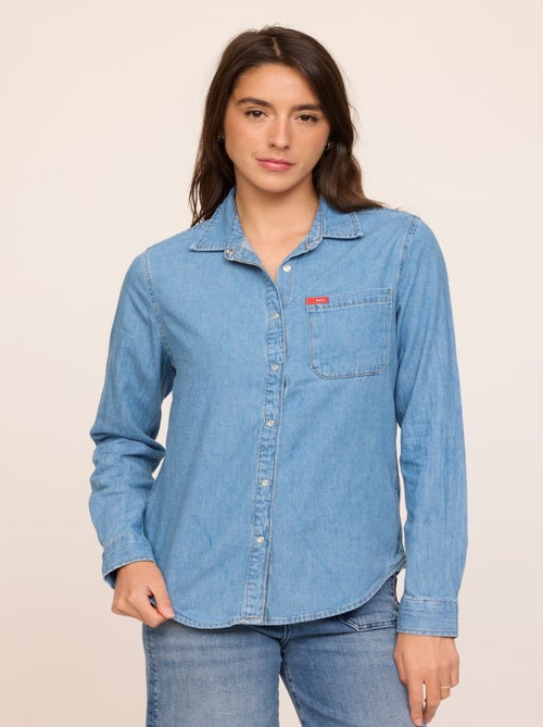 Lee Cooper - Chemise DAMIRA Vintage Bleached - Kiabi Lee Cooper - Chemise DAMIRA Vintage Bleached - Kiabi