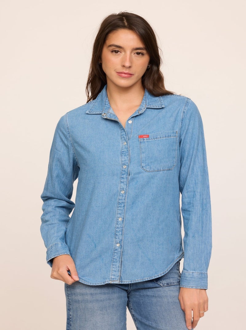 Lee Cooper - Chemise DAMIRA Vintage Bleached Camel vintage - Kiabi