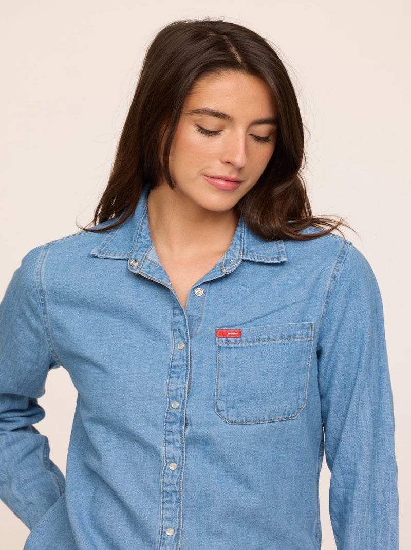 Lee Cooper - Chemise DAMIRA Vintage Bleached Camel vintage - Kiabi