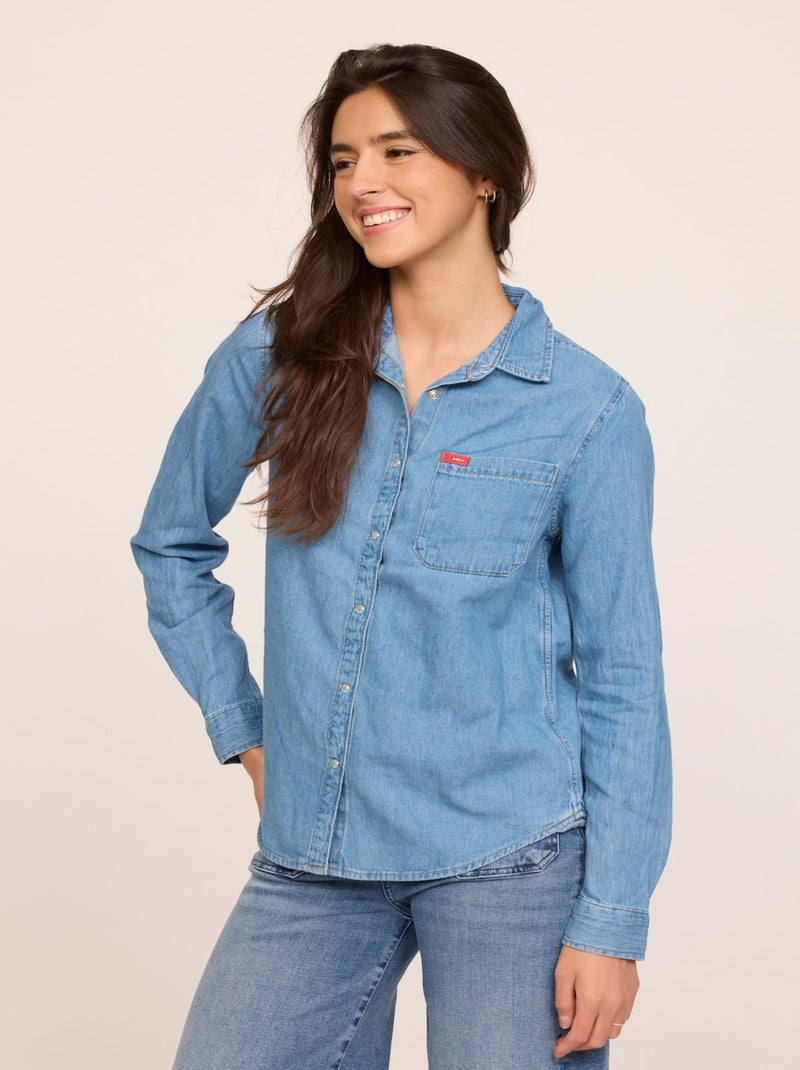 Lee Cooper - Chemise DAMIRA Vintage Bleached Camel vintage - Kiabi